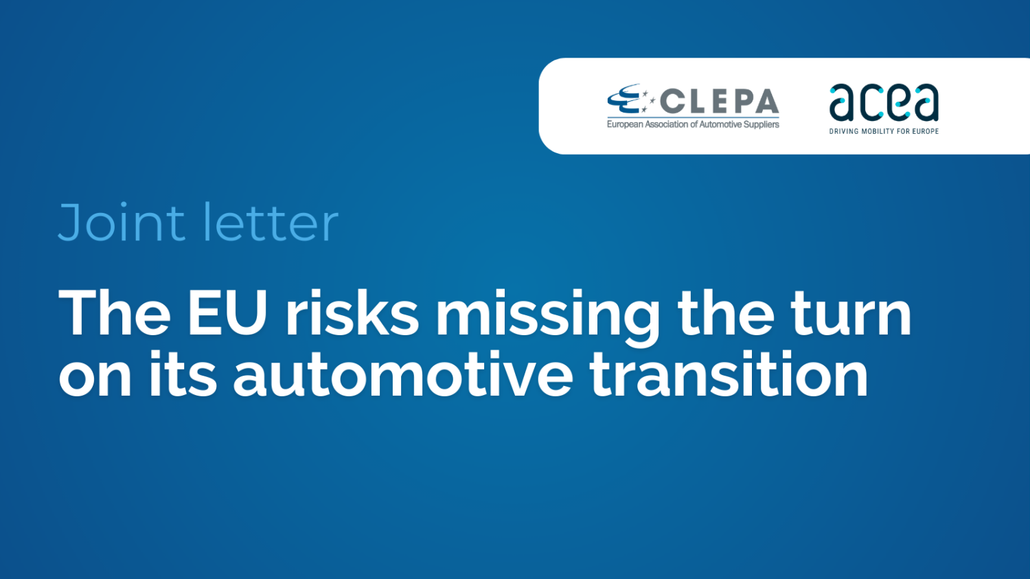 Automotive industry urges EU to strengthen green transition strategy