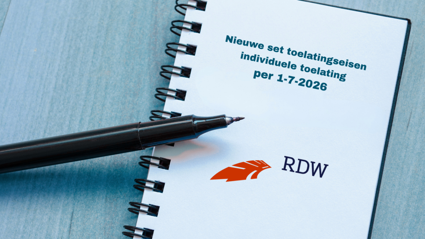 Concept RDW eisen individuele keuring per 1-7-2026