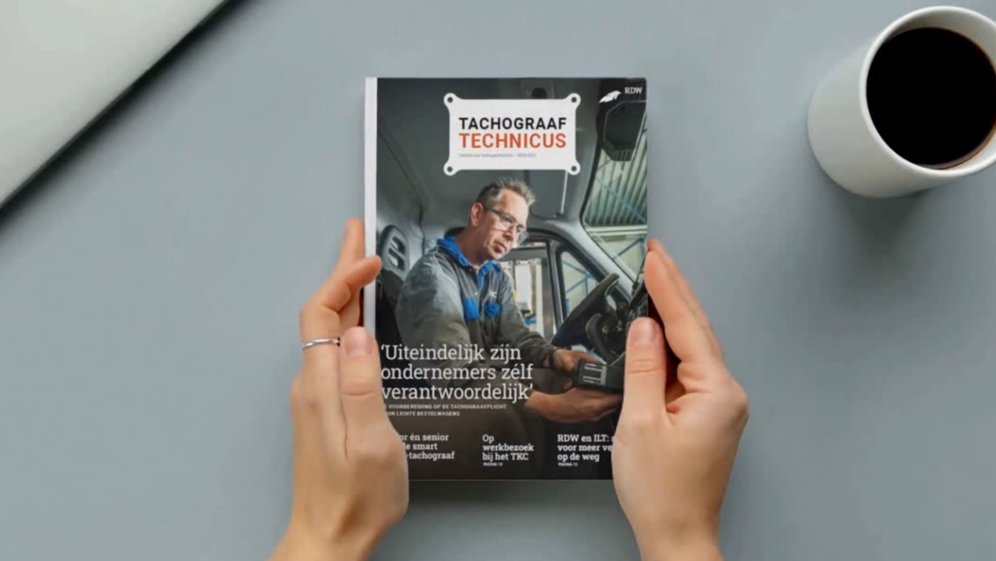 Nieuwste uitgave RDW-vakblad tachograaf technicus 2025