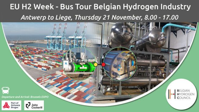 EU H2 Week – Bus tour Belgian Hydrogen Industry