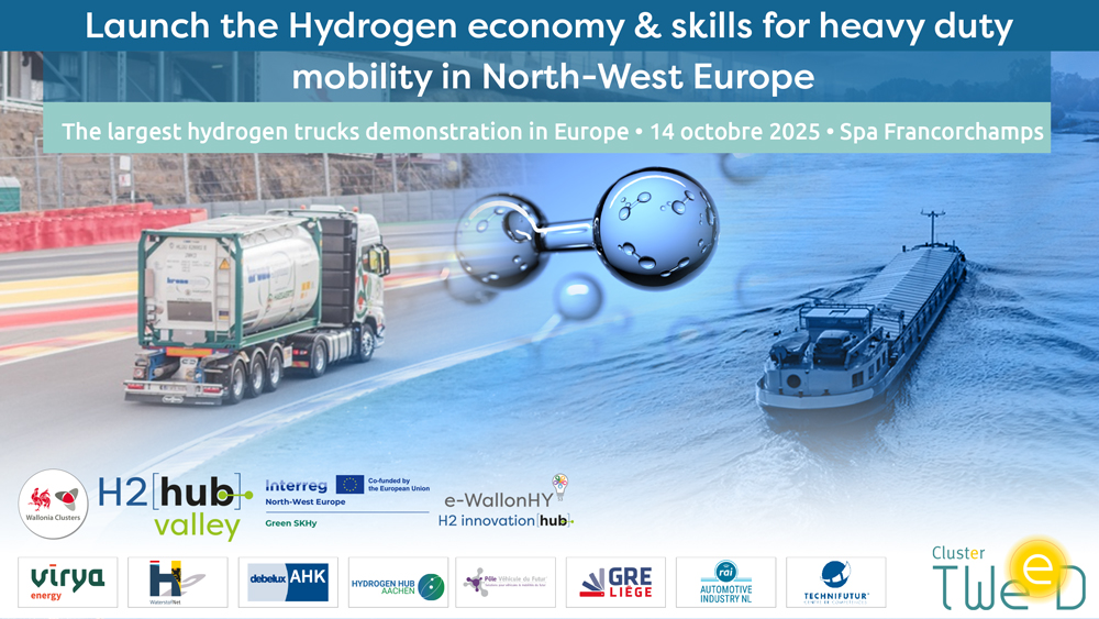 Lancering van de waterstofeconomie & vaardigheden voor zwaar transport in Noordwest-Europa